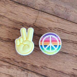 Official Peace crocs Jibbitz